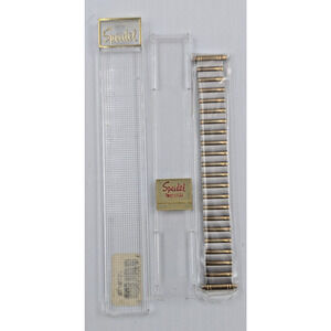 Speidel Silver Gold Twist O Flex Stainless Steel Men Watch Band 1579/72 DTL